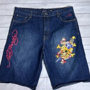 Ed Hardy jean shorts